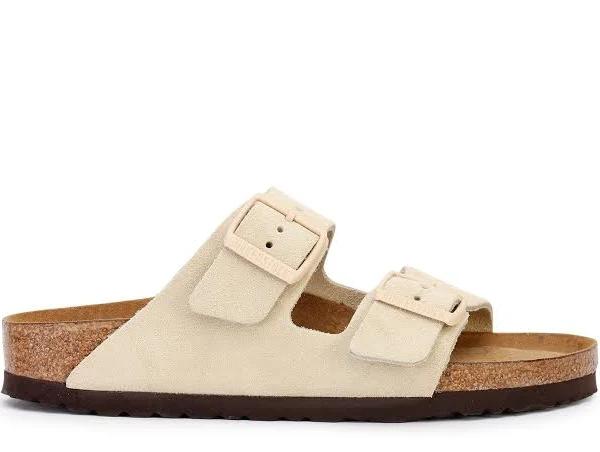 Birkenstock Arizona Soft Footbed (41 Narrow Almond Suede)