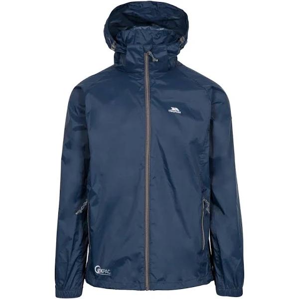 Trespass Qikpac x Unisex Packaway Jacket (Navy/Carbon) (XXS)