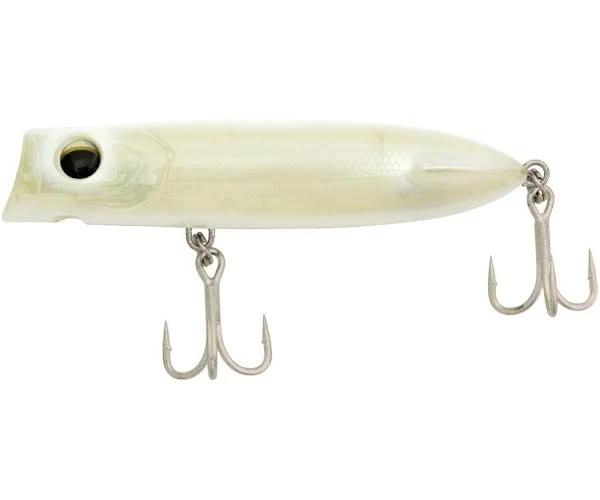 130mm Zerek Pug Face Popper Fishing Lure - Pearl