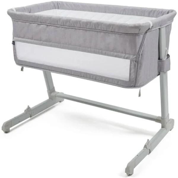 4Baby Bedside Sleeper- Light Grey