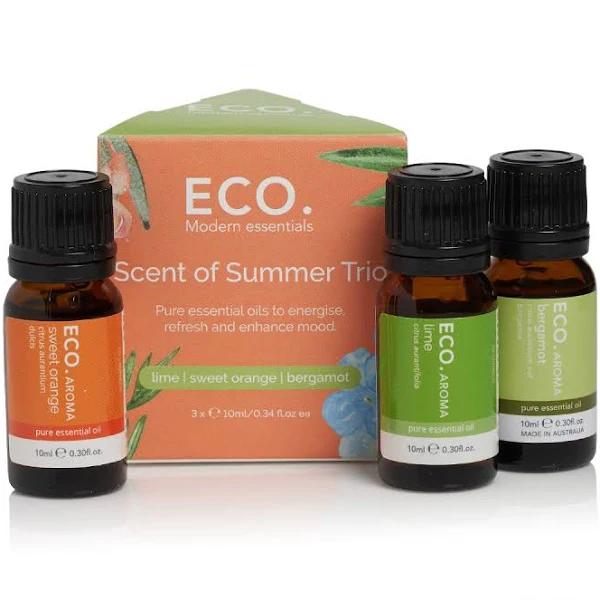 Eco Aroma Essential Oil Trio - Scents of Summer - 10ml x 3 Pack