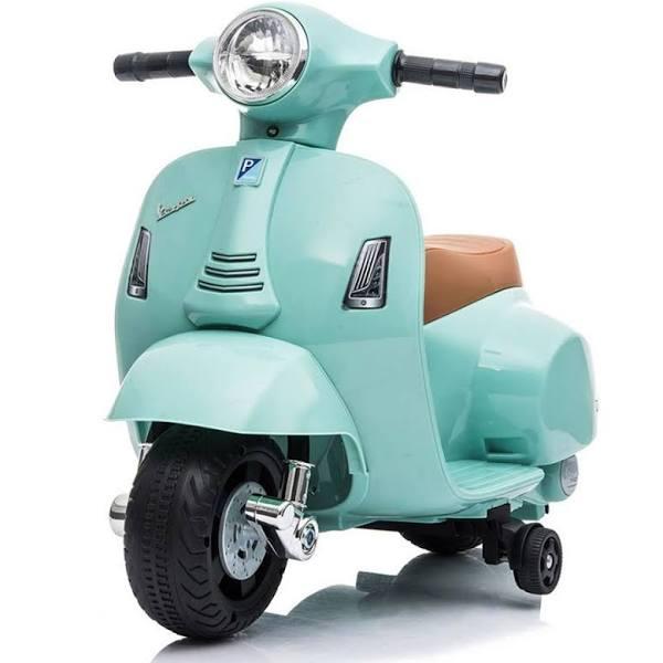 Vespa Licensed Mini 6V Electric Ride On Bike - Teal