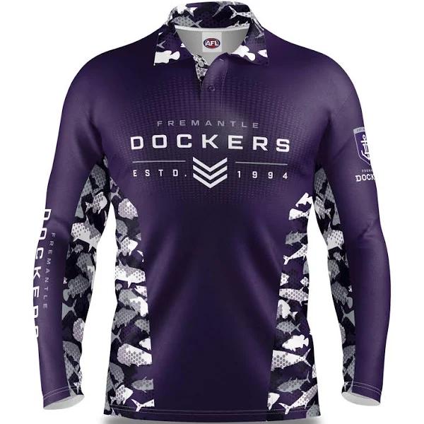 Fremantle Dockers AFL Reef Runner Fishing Shirt 4XL