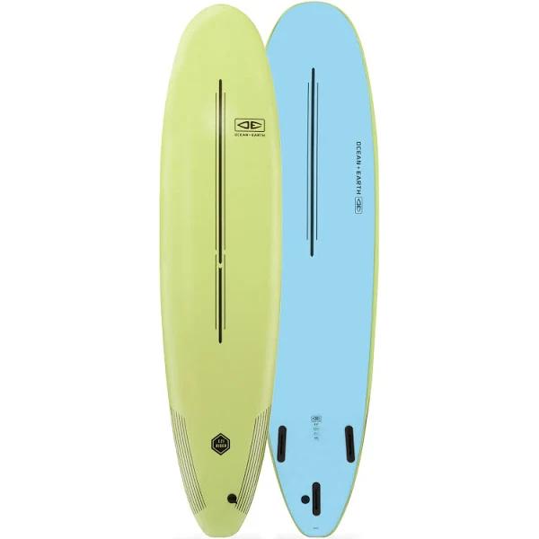 Ocean and Earth Ezi Rider 8ft Softboard - Acid Green