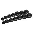 Commercial Round Pu Dumbbell Set - 6 Pairs [2.5kg - 15kg]