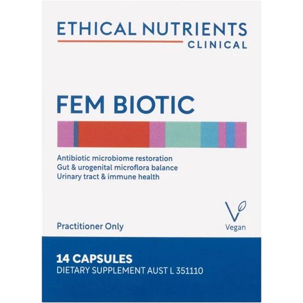 Ethical Nutrients Clinical FEM Biotic 14 Capsules