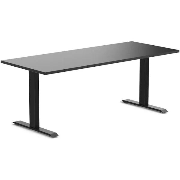 Desky Zero Melamine Office Desk - Black