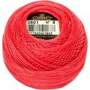 DMC Perle 5 Cotton #604 Light Cranberry 10g Ball 45m