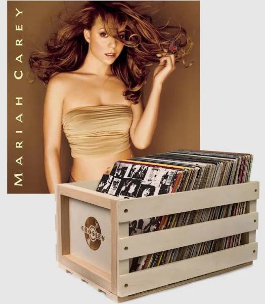 Crosley Record Storage Crate Mariah Carey Butterfly Vinyl Album Bundle