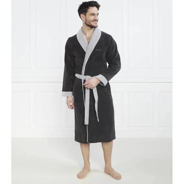 David Jones Hugo Boss Lord Bathrobe in Onyx, Size Small