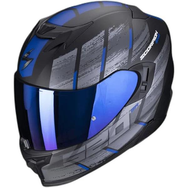 Scorpion EXO-520 Evo Air Maha Helmet, black-blue, Size XS