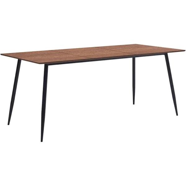 vidaXL - Dining Table MDF - Brown - 200x100x75 cm