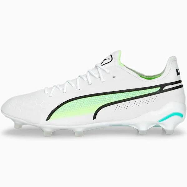 Puma Unisex King Ultimate FG/AG Football Boots - White - Size UK 3.5