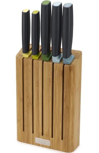 Joseph Joseph - Elevate Bamboo 5 Piece Knife Set Block