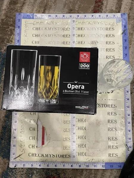 RCR Opera Highball Tumbler Glasses 350ml - Set of 6