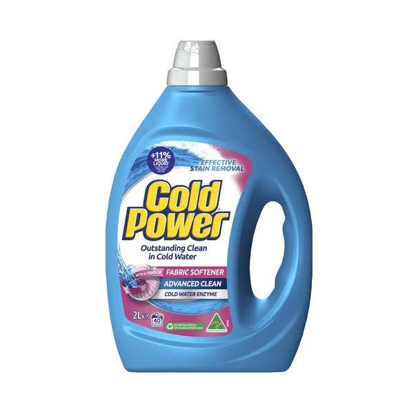 Cold Power 2 in 1 With A Touch of Softener Laundry Liquid 2L