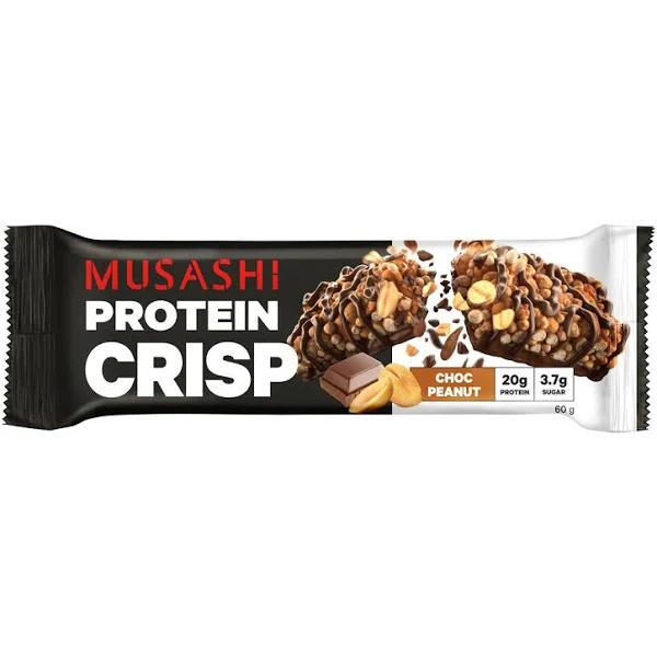 Musashi Protein Crisp Bar Choc Peanut 60g