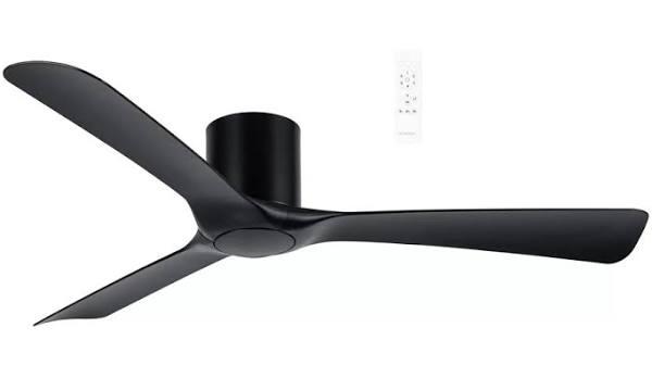 Martec Fresno 1320mm Smart DC Ceiling Fan with Wifi Remote Black