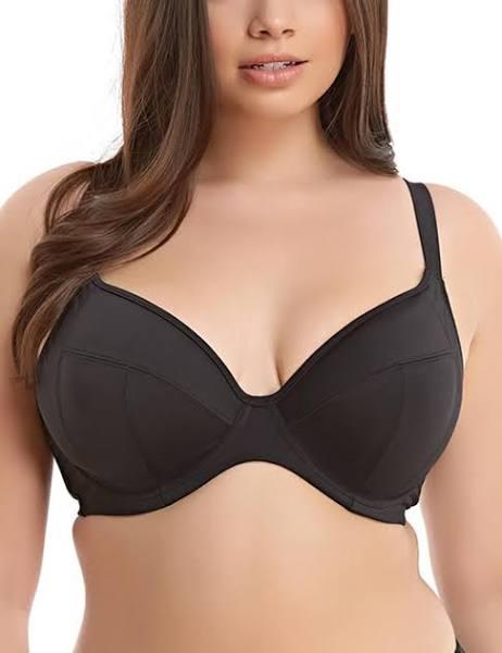 Elomi Essentials Plunge Bikini Top Black 14G