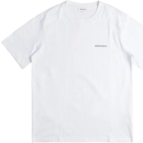 Norse Projects Johannes Standard Logo Organic Cotton T-Shirt - White