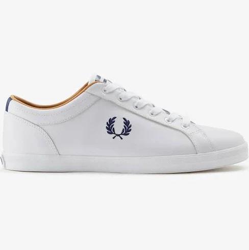 Fred Perry Baseline White Trainers