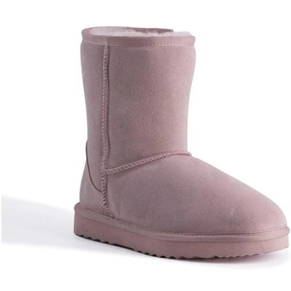 AUS Wooli UGG Cronulla Mid Calf Sheepskin Boot - Pale Pink