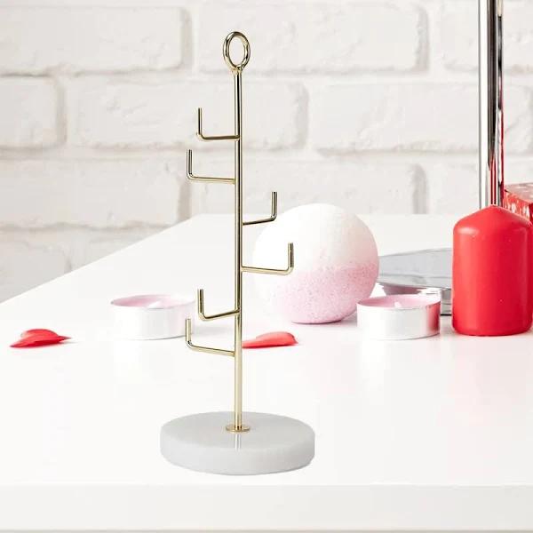 Kmart Marble Jewellery Tree-Gold Look