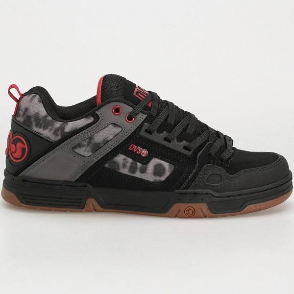 DVS Shoes Spring 23 Comanche Black Charcoal Printed Nubuck