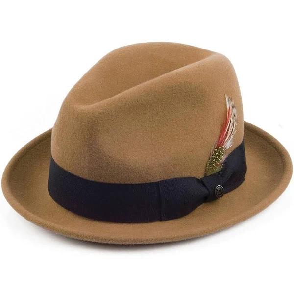 Jaxon & James Crushable Blues Trilby Hat - Pecan