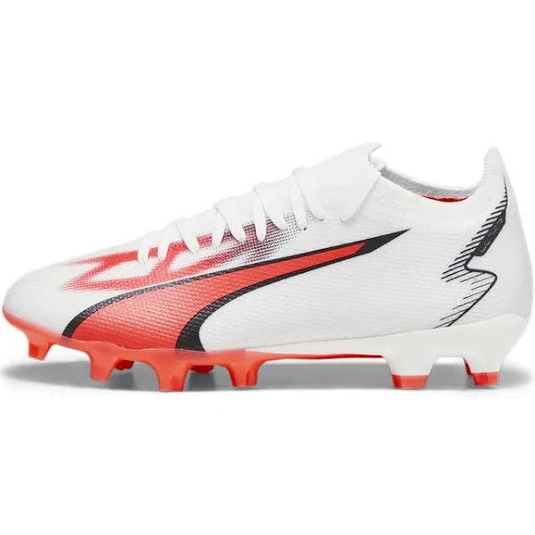 Puma Ultra Match Womens Football Boots White/Black US 8.5