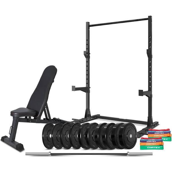 Cortex SR-3 Squat Rack 150kg Home Gym Package