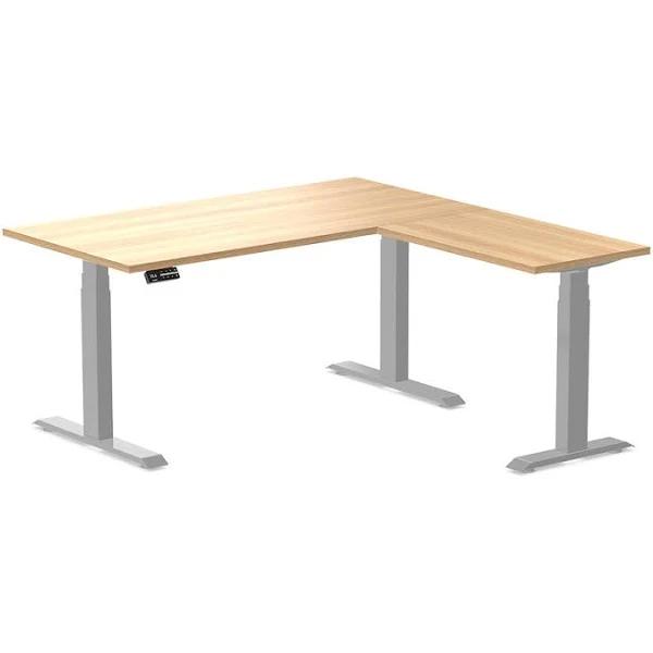 Desky Eco L-Shape Melamine Sit Stand Desk