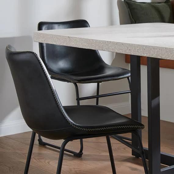 Saddle Dining Chair Black by Freedom