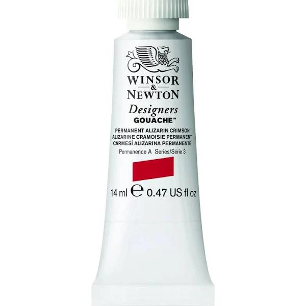 Winsor & Newton Designers Gouache 14ml Permanent Alizarin Crimson 466