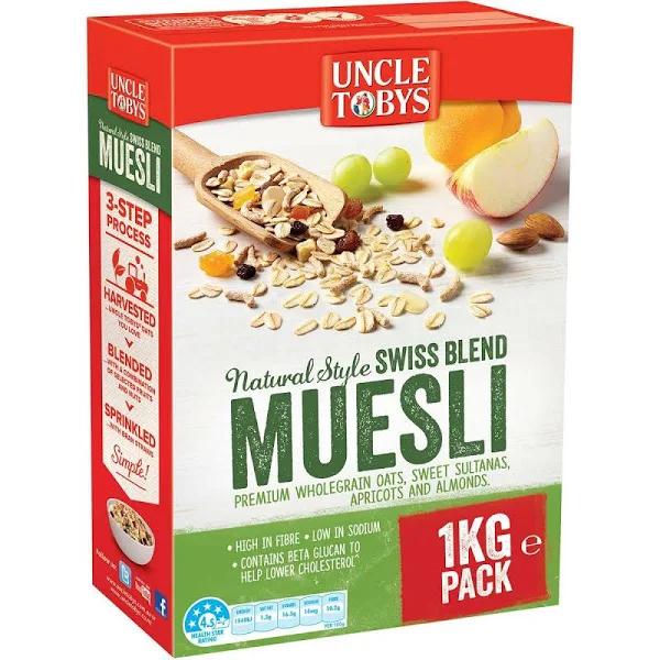 Uncle Tobys Natural Style Muesli 1kg