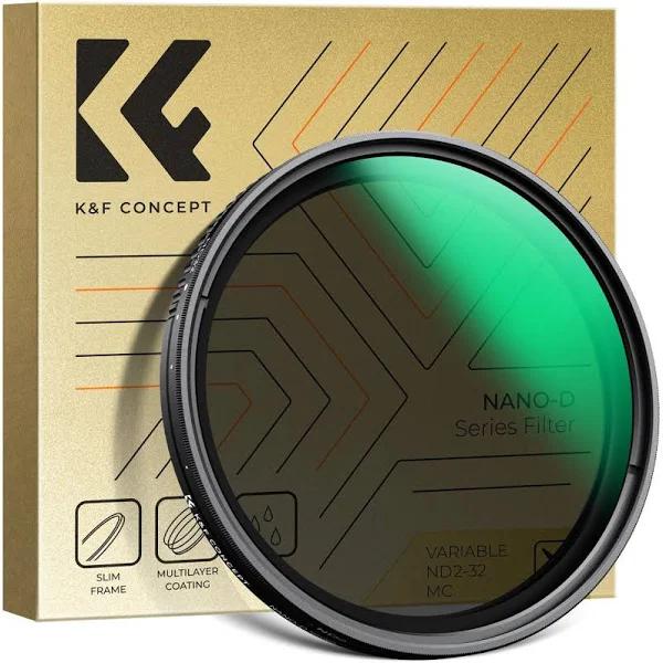 K&F Concept Nano-D Series ND2-ND32 Filter 77mm, 1-5 Stop, Stops, Multi Coated