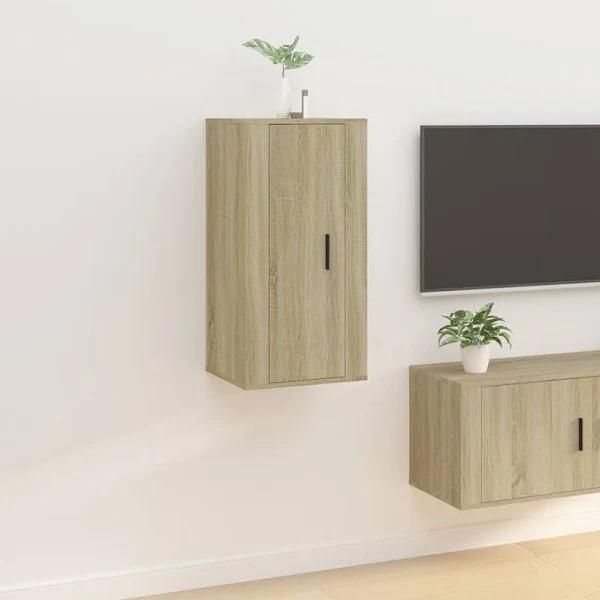 NNEVL Wall Mounted TV Cabinet Sonoma Oak 40x34.5x80 cm