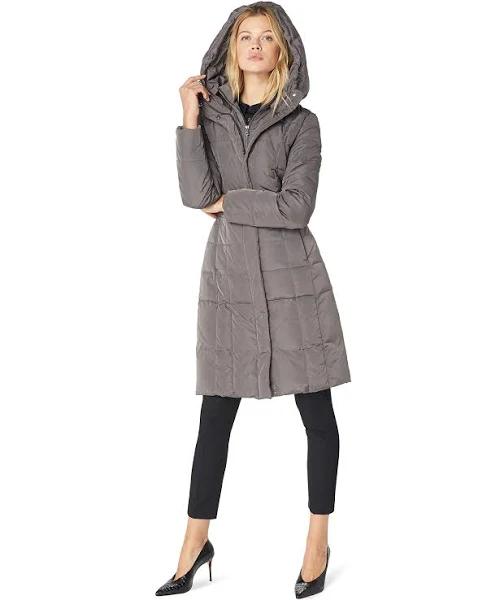 Cole Haan Women's Taffeta Down Coat With Bib