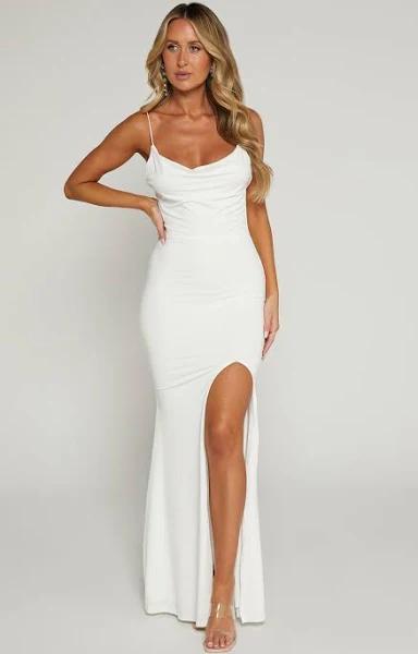 Tasteful Dress in White - Showpo Bodycon Dresses - 4 (XXS)