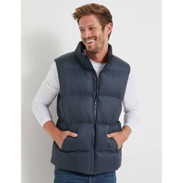 Rivers Puffer Wide Stitch Vest - Mens - Navy