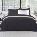 Giselle Bedding Classic Quilt Cover Set (Black) - King