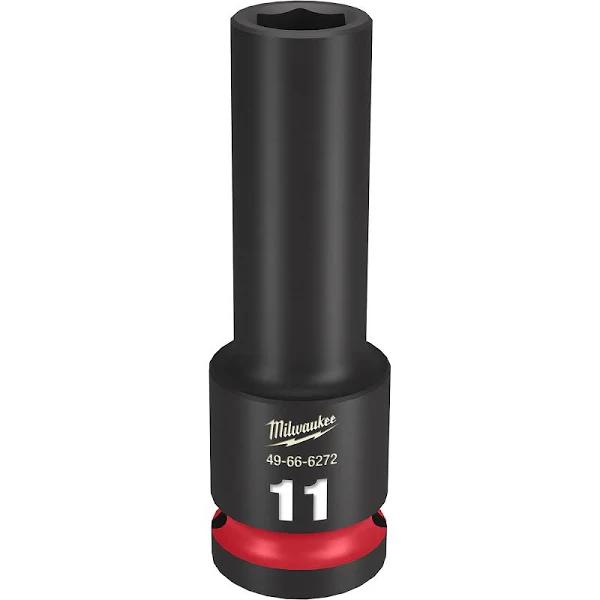 Milwaukee Shockwave 1/2" Drive 11mm Deep 6 Point Impact Socket 49666272 by Autoelec