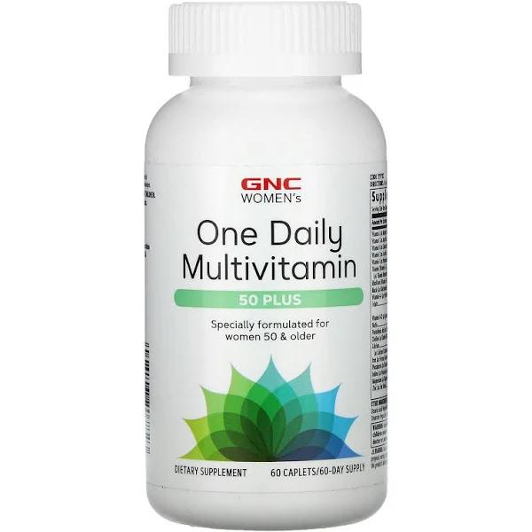 GNC Women's One Daily Multivitamin, 50 Plus, 60 Caplets