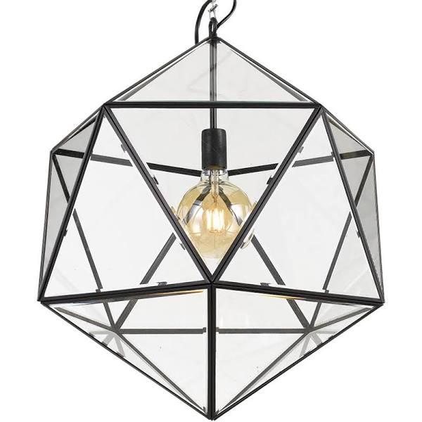 Lazlo 1 Light Pendant Large - Black