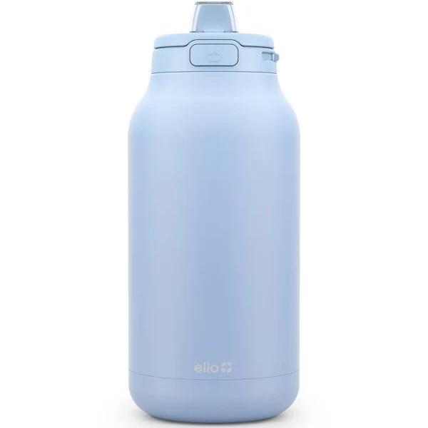 Ello Hydra 64oz Half Gallon Vacuum Insulated Stainless Steel Jug With Locking, Leak-proof Lid and Soft Silicone Straw, Metal Reusable Water Bottle,