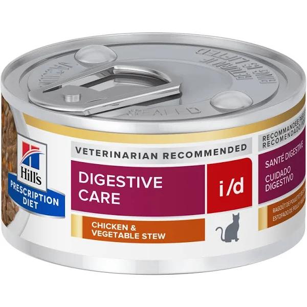 Hill's Prescription Diet I/D Digestive Health Support Chicken & Vegetable Stew Wet Cat Food - 82g