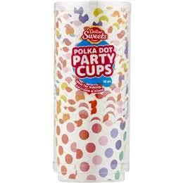 Dollar Sweets Striped Party Cups 18 Pack