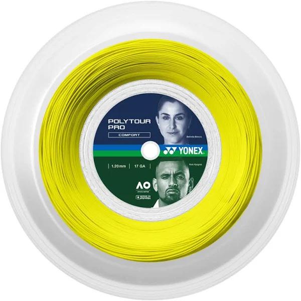 Yonex Poly Tour Pro 17/1.20 String Reel Yellow-200M