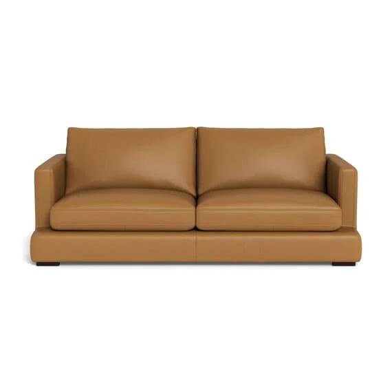 Long Island Leather Sofa Taffy by Freedom