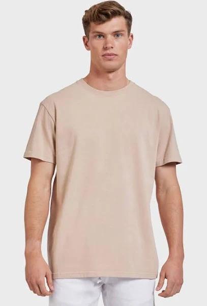 David Jones Academy Brand Roth Tee in Peach, Size Large